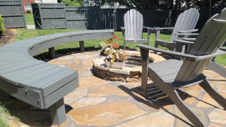 Garden Bench using Kerf Spacing and Masonry Arch Calculator