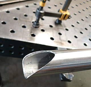 Tubes cut using Notching Templates