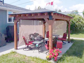 Hip Roof Framing Pergola Finished