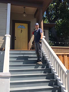 Stairs with balusters