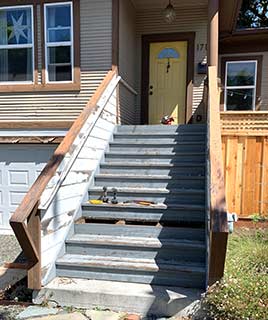 Stairs with balusters
