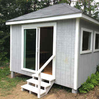 Shed with Hip Roof Framing