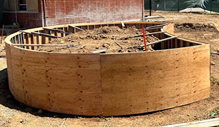 Large Radius Arc Formwork