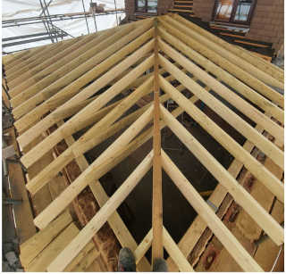 Hip Roof Frame built using Hip Calculator