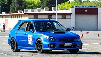 Subaru WRX autocross car