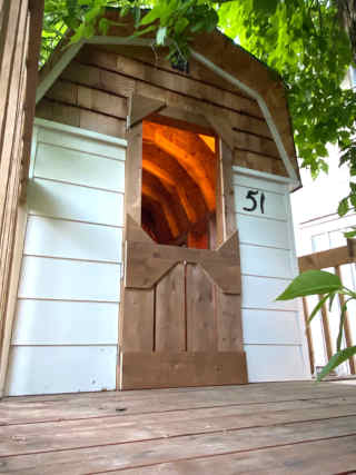 Tree House with Gambrel Roof