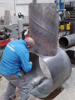 Large Diameter Pipe Notching