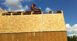 Shed with Gambrel Roof Framing