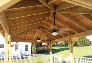 Pavilion with Hip Roof Framing