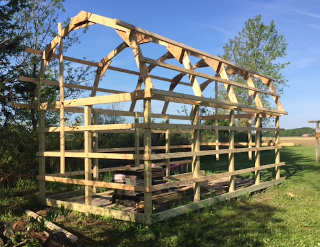 Shed with Gambrel Framing