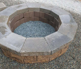 Fire Pit Circular Paving Example