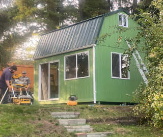 Shed using Gambrel Roof built with Gambrel Calculator